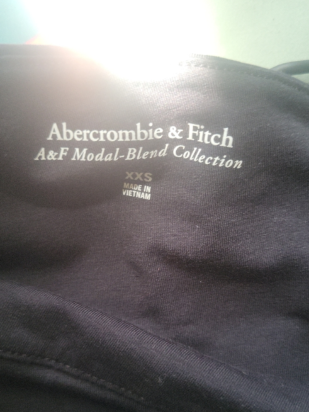 NWOT Abercrombie & Fitch Black Asymmetrical Top XXS - Picture 5 of 8